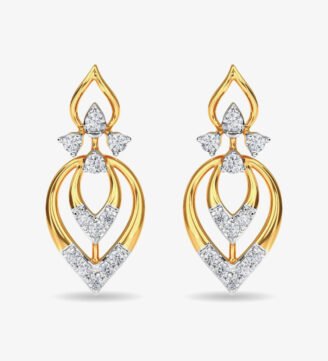 Beautiful Diamond Stud Eulla Earring Rose Gold