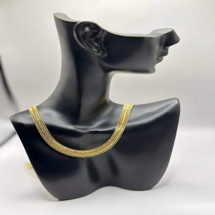 Collier femme doré tressé torsadé plaqué or - Les Joyaux d'Asti